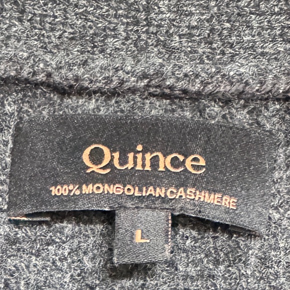 EUC Quince Mongolian Cashmere Fisherman Boxy Cropped Cardigan Sweater, Large - Picture 6 of 12